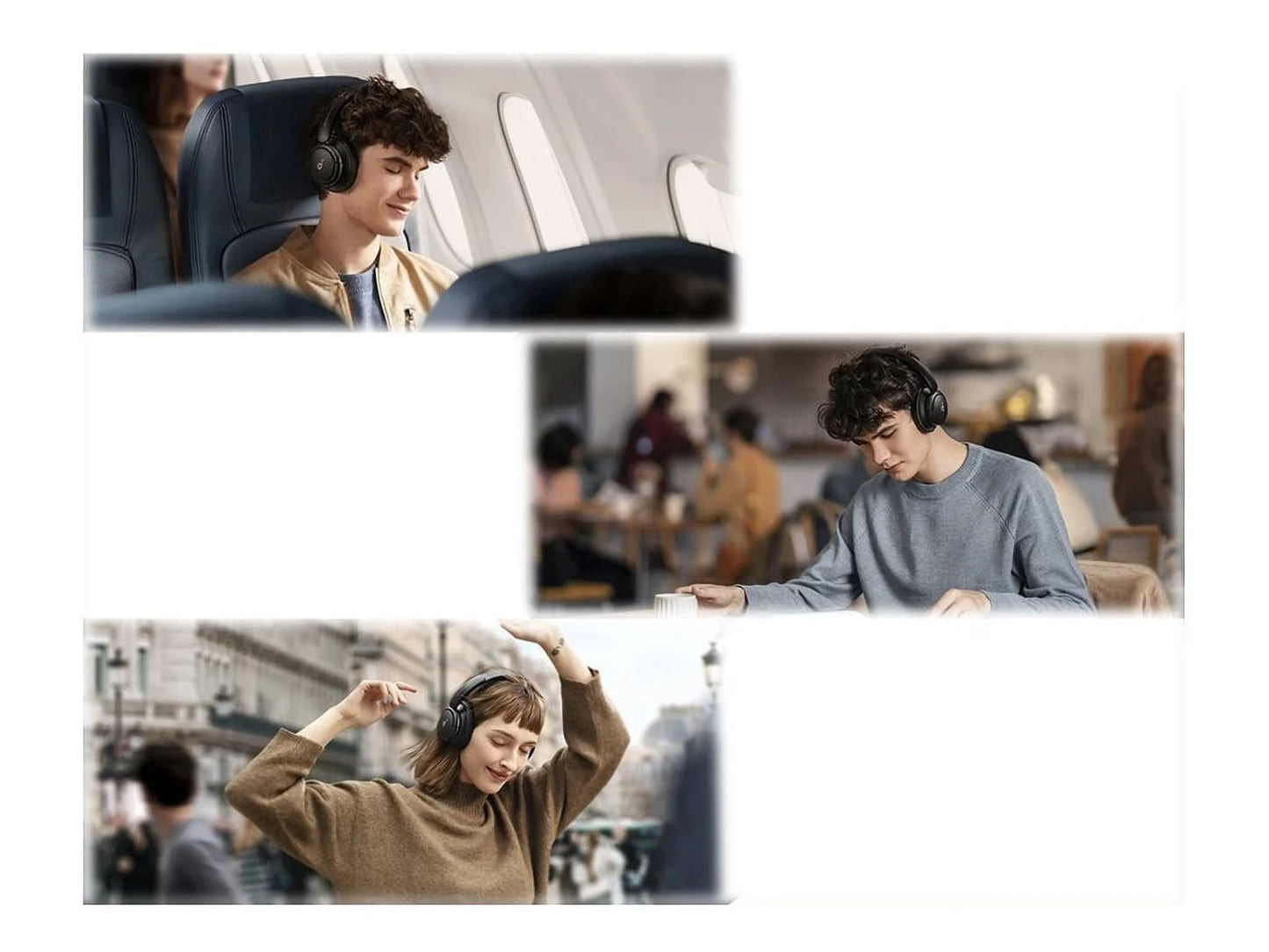 by Life Q30 Hybrid Active Noise Cancelling Headphones with Multiple Modes, Hi-Res Sound, Custom EQ via App, 40H Playtime